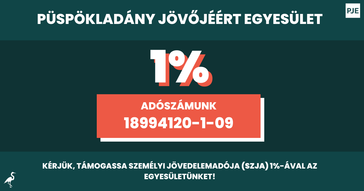 Építsük tovább Püspökladány és a Sárrét jövőjét! Ajánld fel SZJA 1%-odat a Püspökladány Jövőjéért Egyesületnek (PJE)!